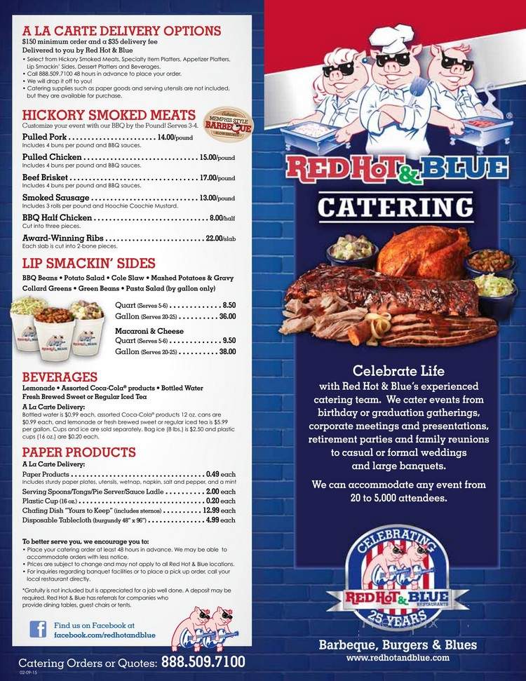 Red Hot & Blue Restaurants - Warrenton, VA