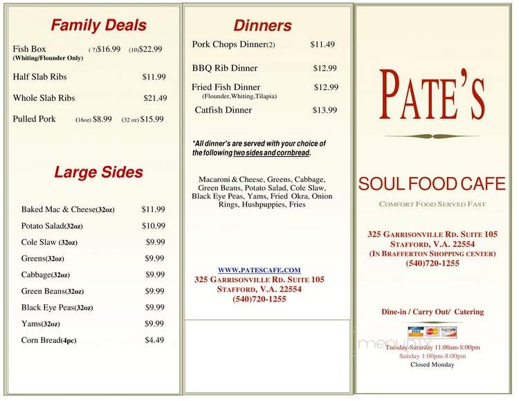 Pate's Cafe & Deli - Stafford, VA