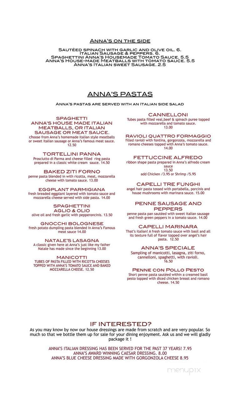 Anna's Italian Restaurant - West Point, VA