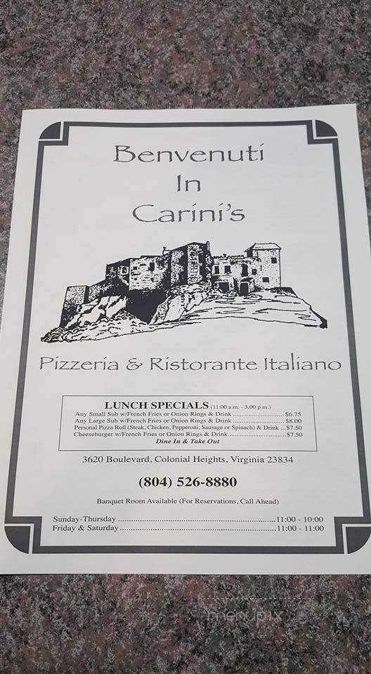 Carini's Italian Restaurant - Colonial Heights, VA