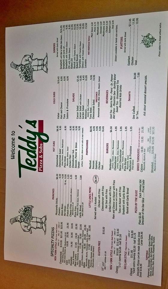 Teddys Pizza - Middleburg, VA