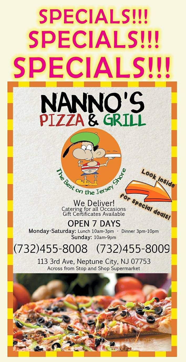 Nanno's Pizza & Grill - Neptune City, NJ