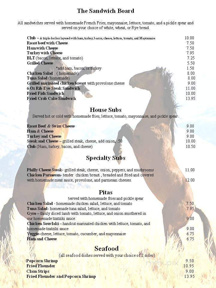 The Wild Horse Country Cafe and Malt Shoppe - Hayes, VA