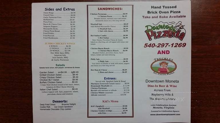 Down Town Pizza - Moneta, VA