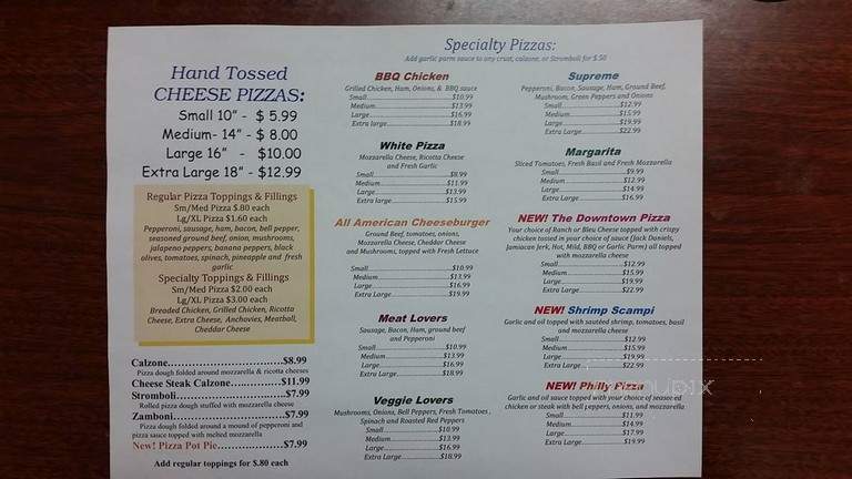 Down Town Pizza - Moneta, VA