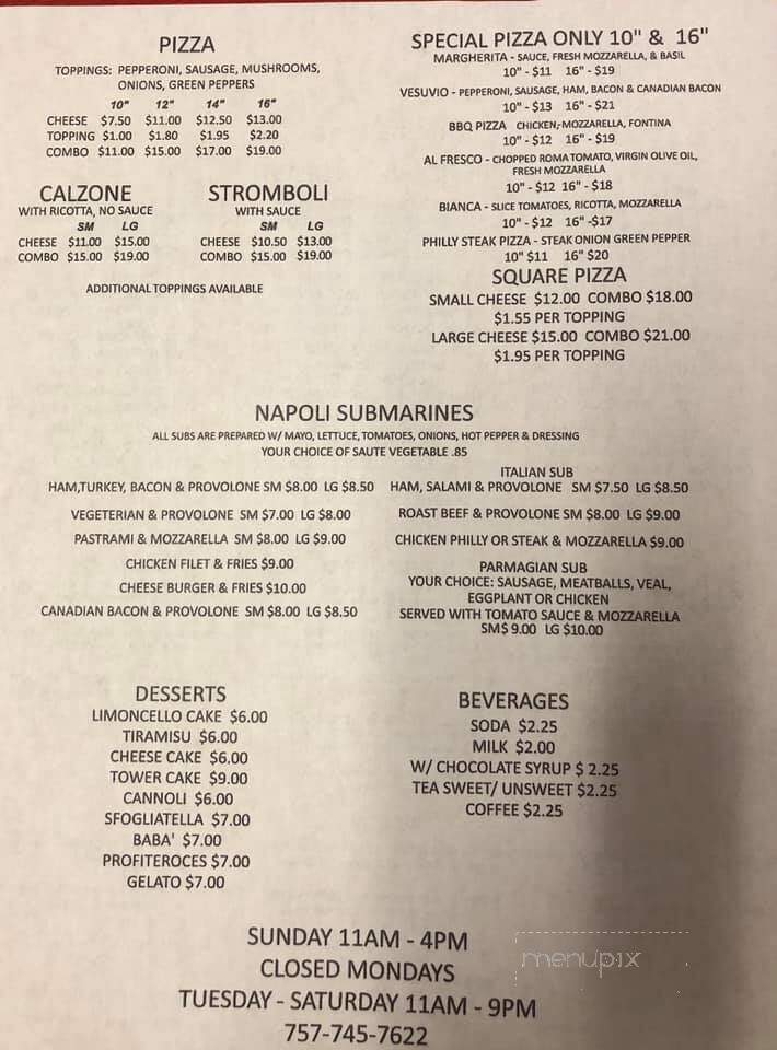 Napoli Ristorante Italiano - Carrollton, VA