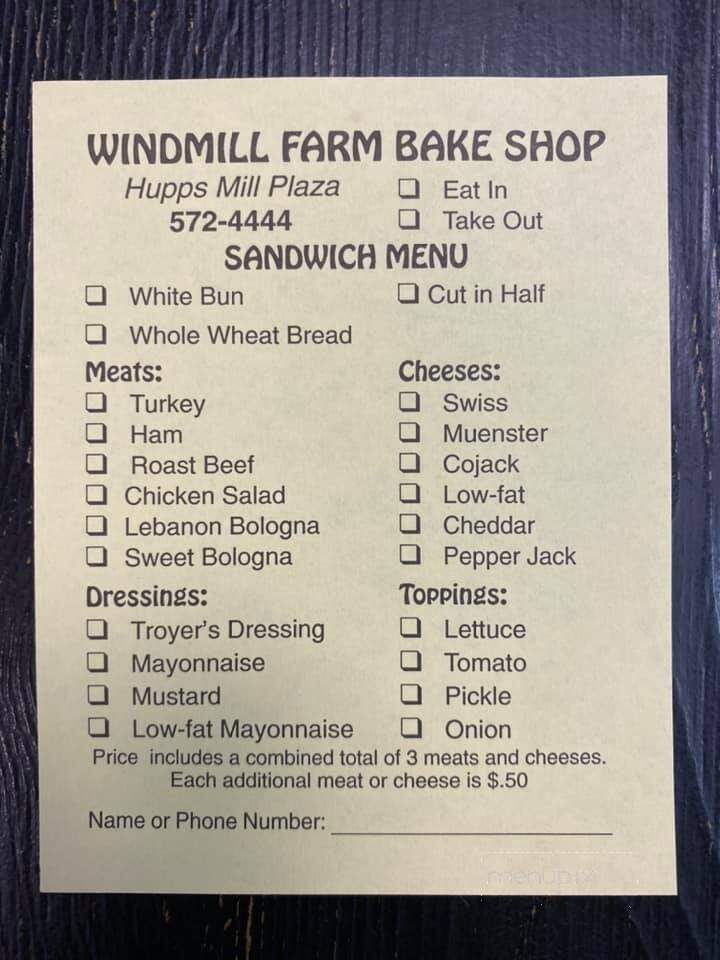 Windmill Farm Bake Shop - South Boston, VA