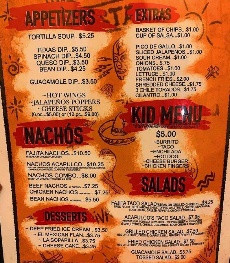 Acapulco's Mexican Grill - Blackstone, VA