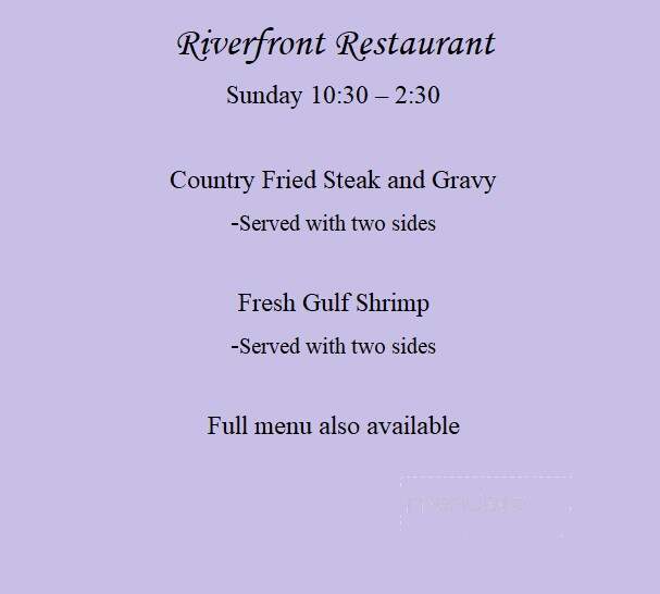 Riverfront Restaurant - Chilhowie, VA