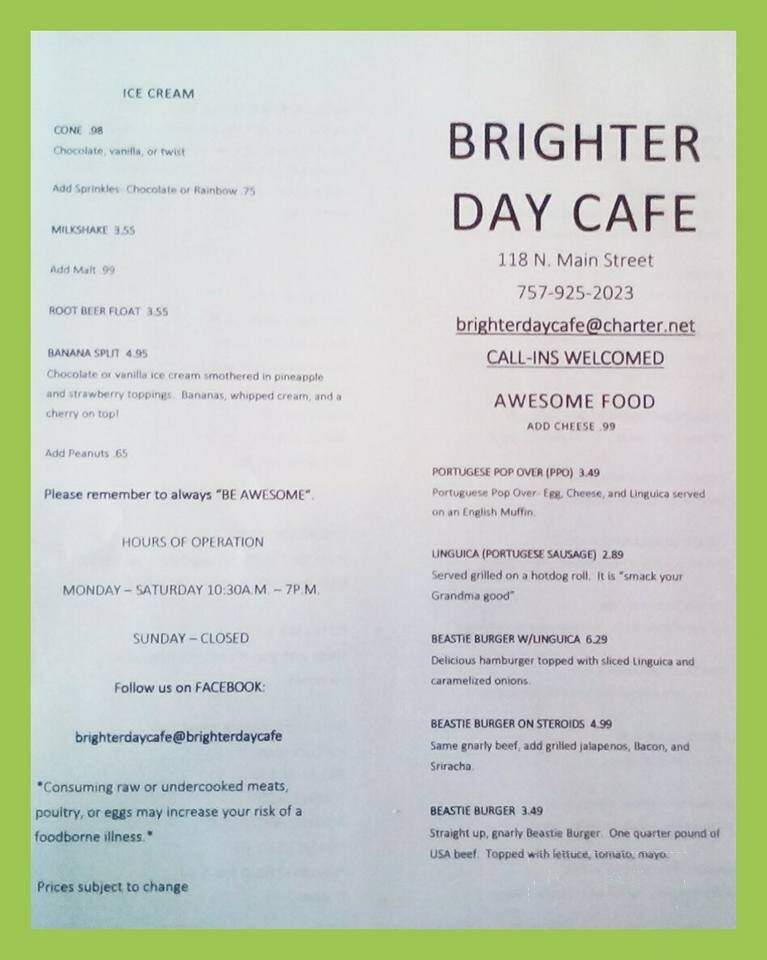 Brighter Day Cafe - Suffolk, VA