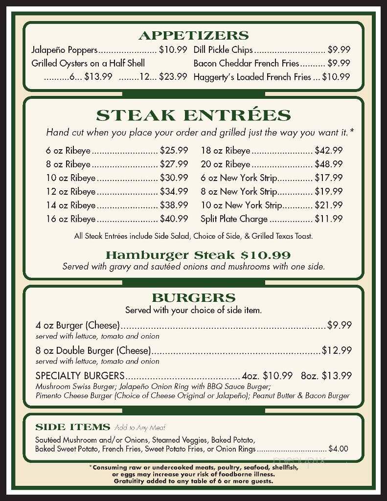 Haggerty's Steakhouse - Roanoke Rapids, NC