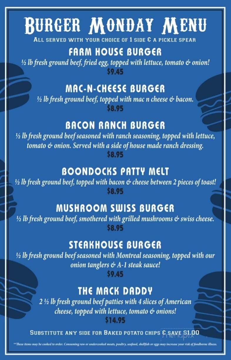 Boondocks Sports Bar & Grill - Marion, NC