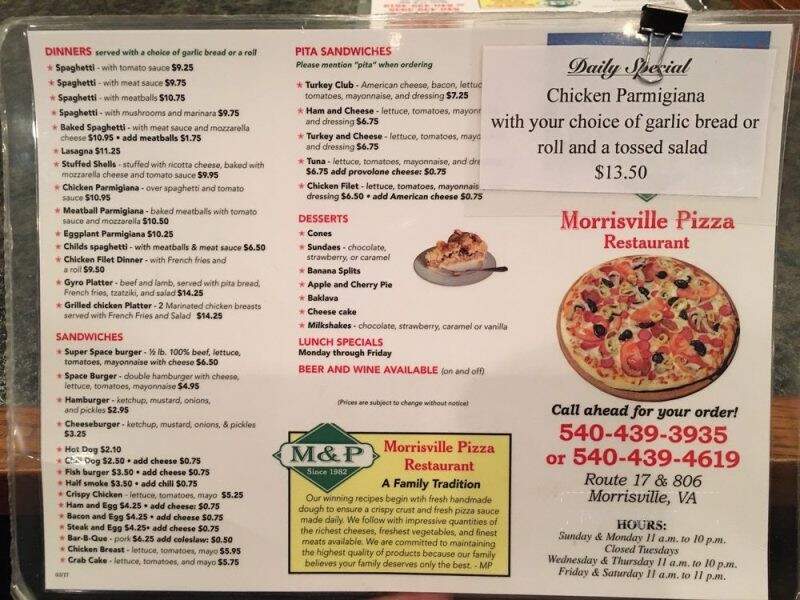 M & P Pizza Restaurant - Morrisville, VA