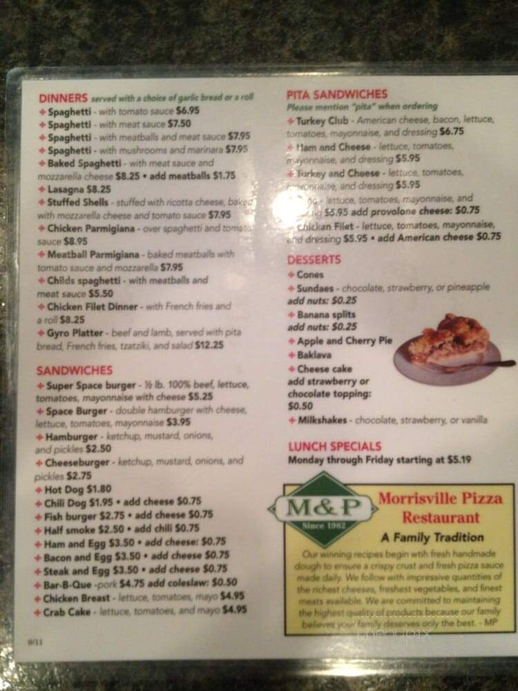 M & P Pizza Restaurant - Morrisville, VA