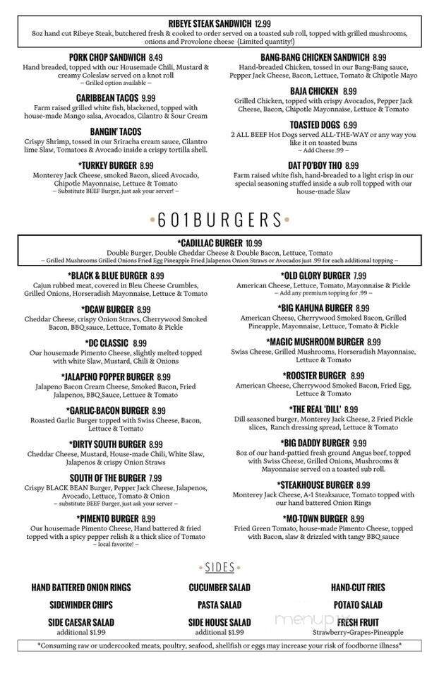 601 Burgers and Brews - Mocksville, NC