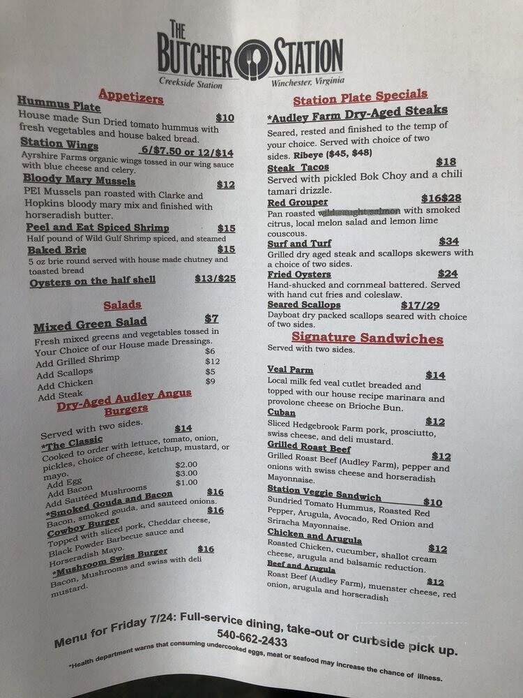 The Butcher Station - Winchester, VA