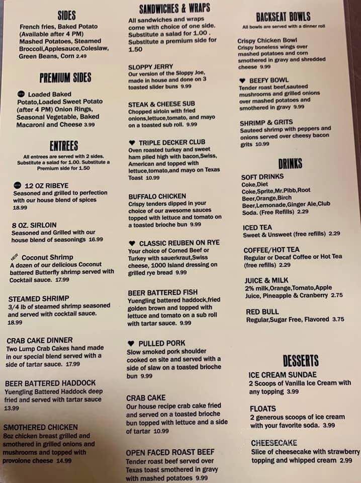 Backseat Bar & Grill - Winchester, VA