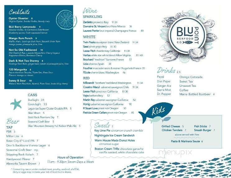 Blu Point Seafood Co - Staunton, VA