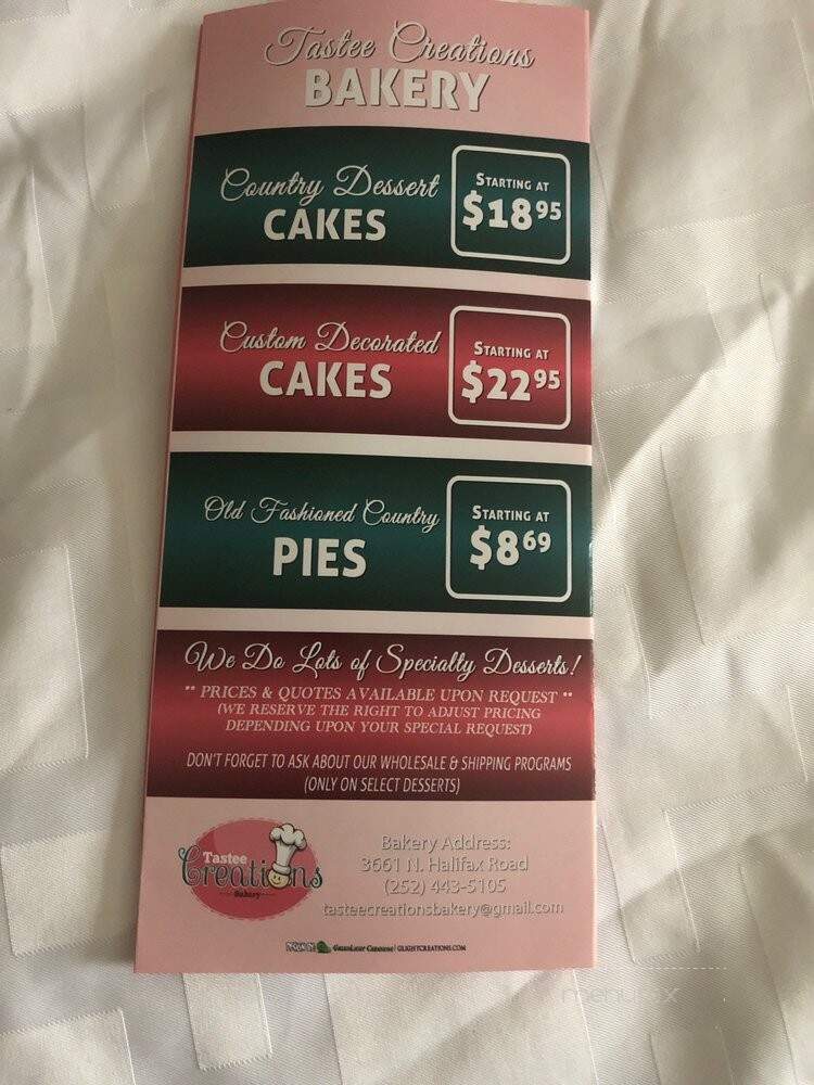Tastee Creations Bakery - Rocky Mount, NC
