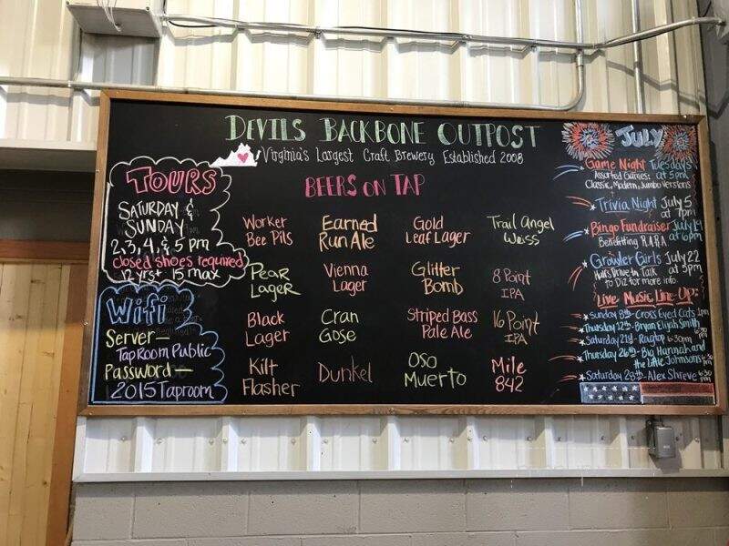 Devils Backbone Outpost Brewery - Lexington, VA