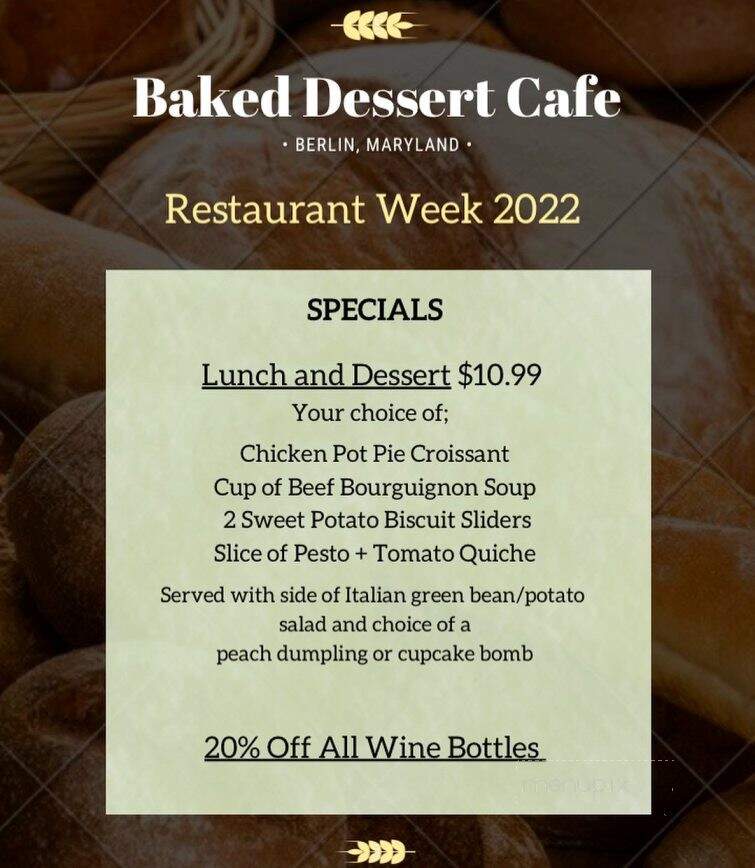 Baked Dessert Cafe - Berlin, MD