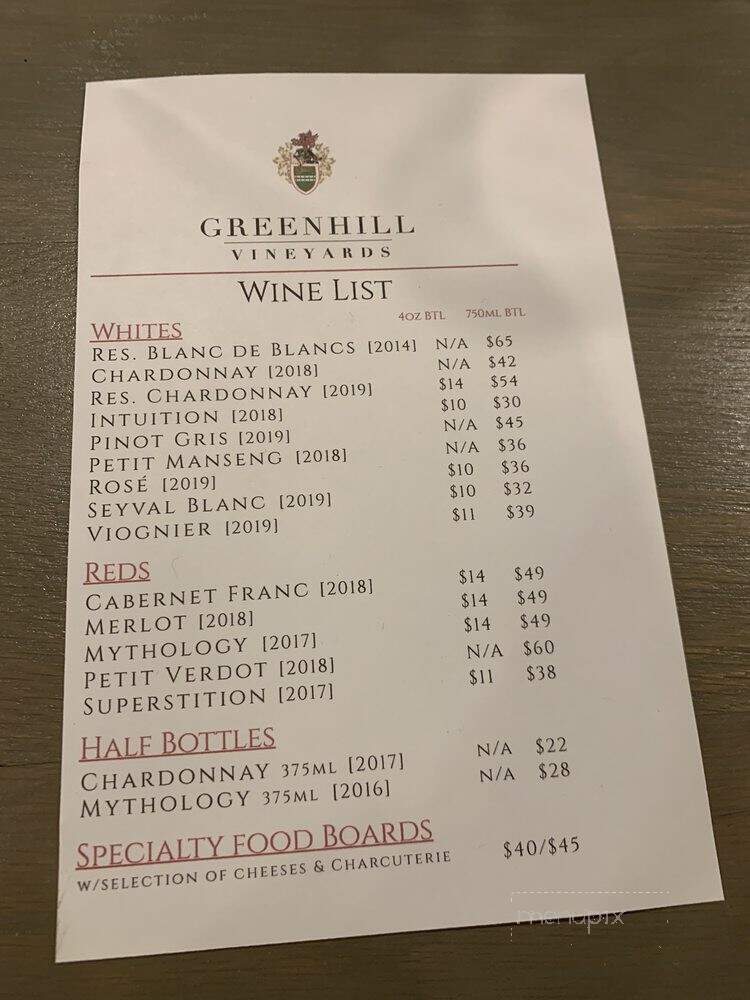 Greenhill Winery & Vineyards - Middleburg, VA