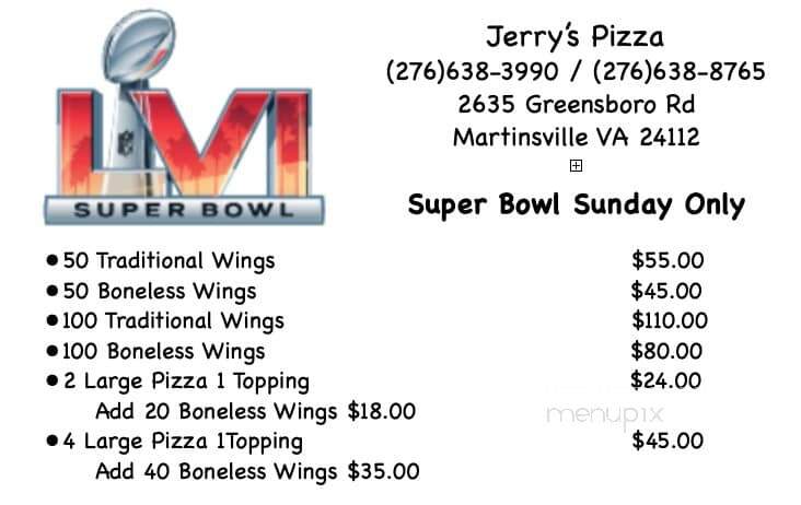 Jerry's Pizza - Martinsville, VA