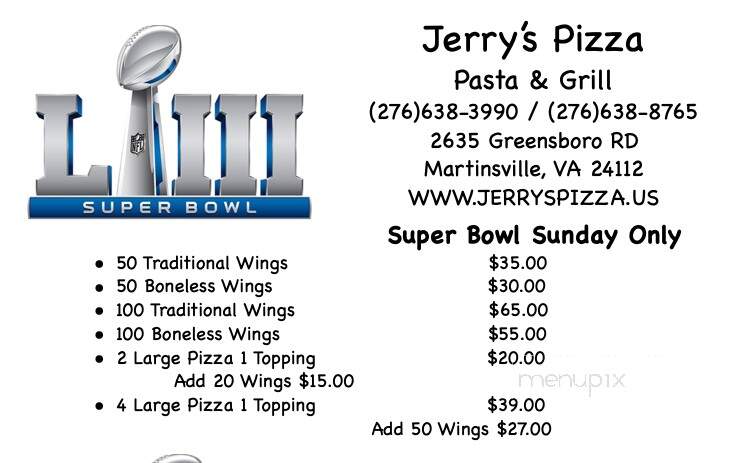 Jerry's Pizza - Martinsville, VA