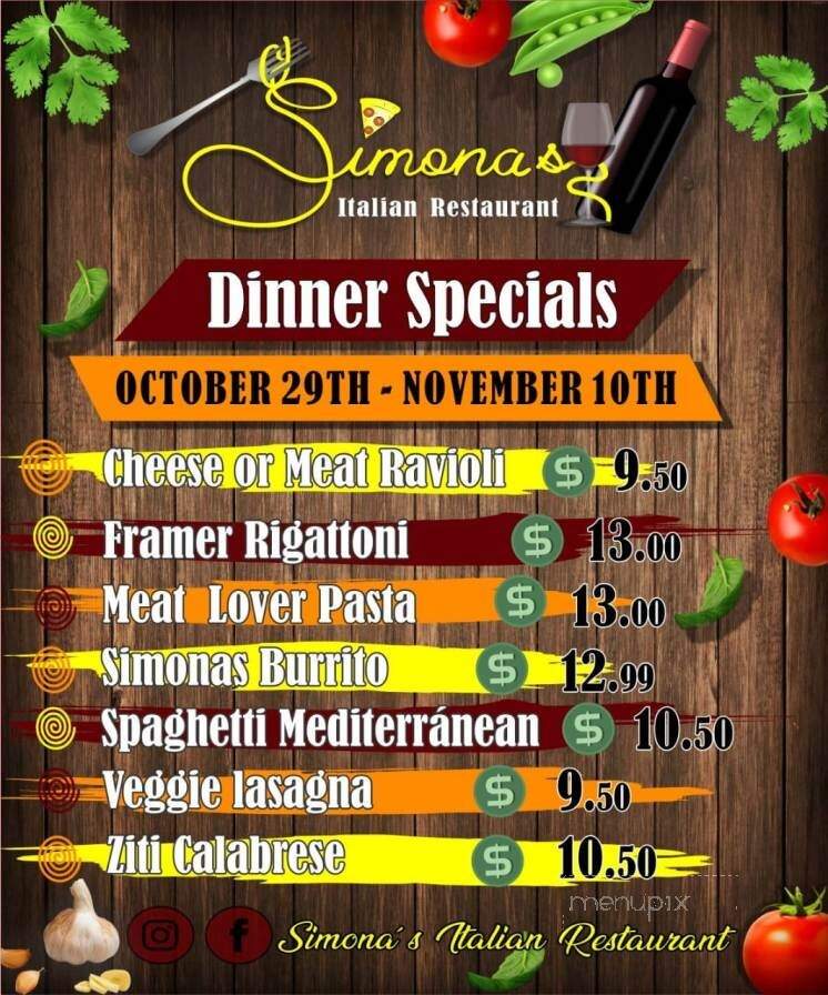 Simona's - Victoria, VA