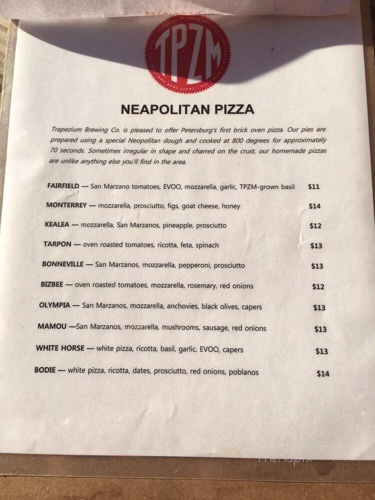 Trapezium Brewing - Petersburg, VA