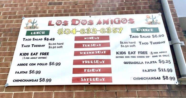 Los Dos Amigos - Bowling Green, VA