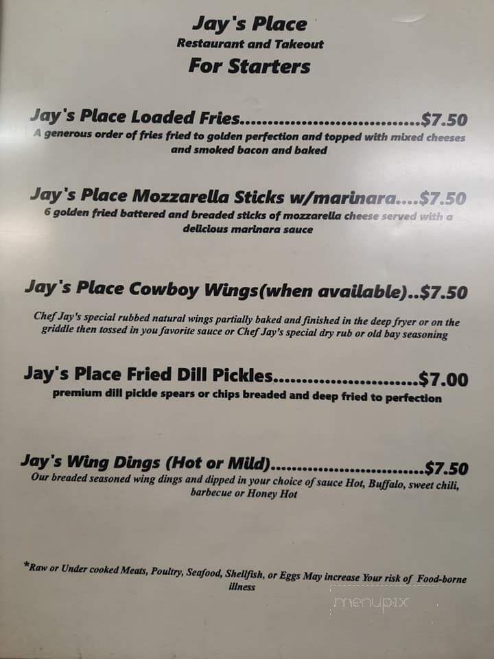 Jay's Place Restaurant and Takeout - Hague, VA