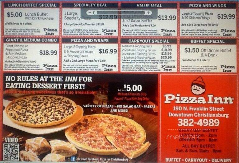 Pizza Inn - Christiansburg, VA