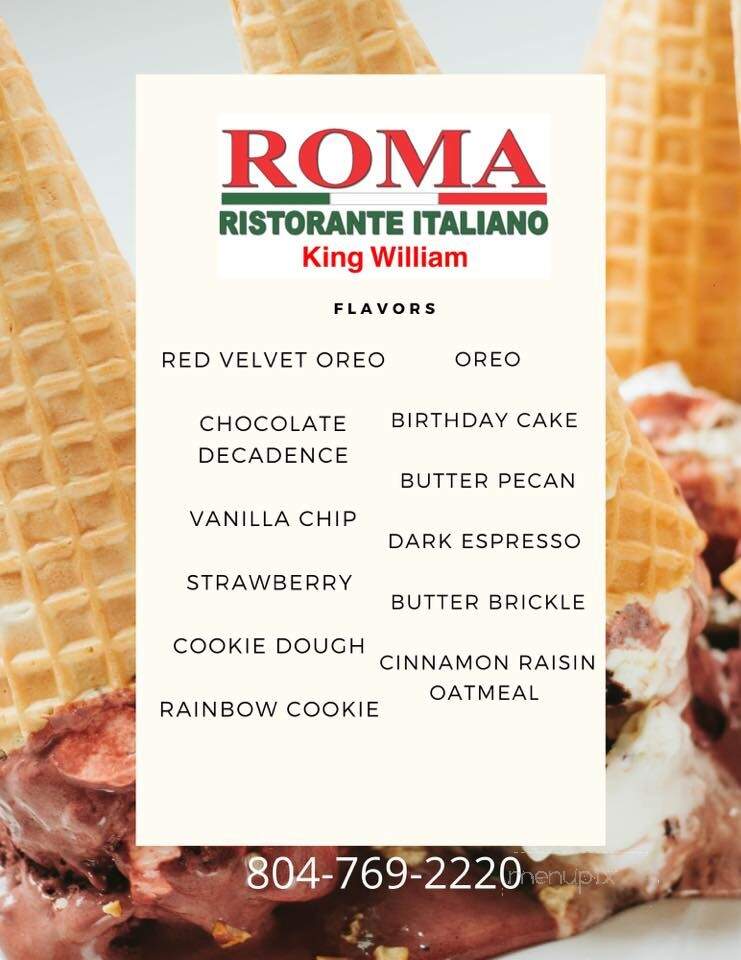 Roma Ristorante Italiano - King William, VA