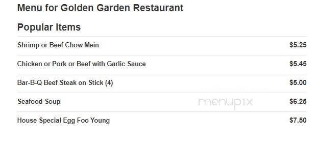 Golden Garden Restaurant - Pocomoke City, MD