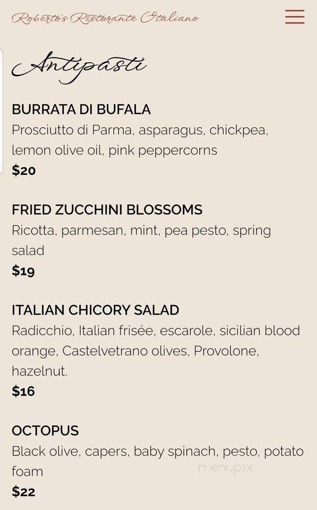 Roberto's Ristorante Italiano - Vienna, VA