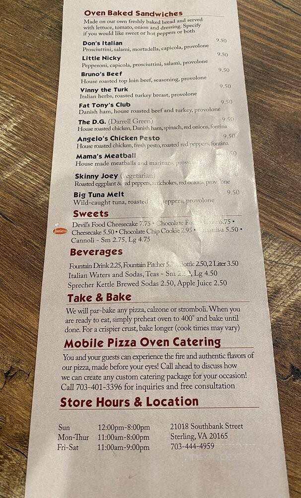 Don Corleone's Brick Oven Pizzeria - Sterling, VA