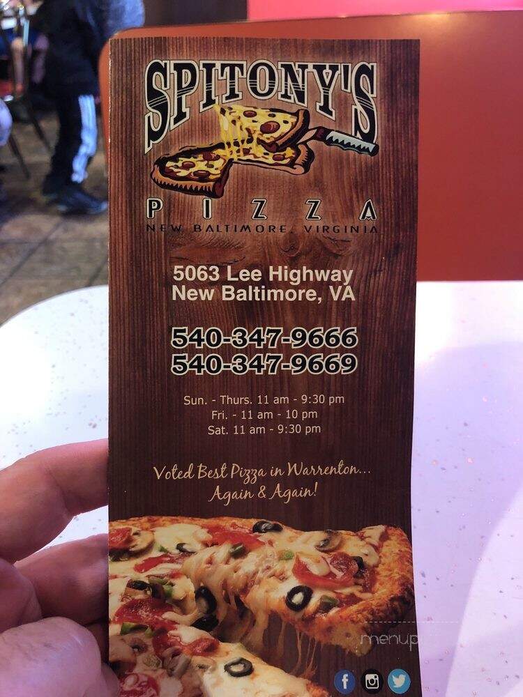 Spitony's Pizza - Warrenton, VA