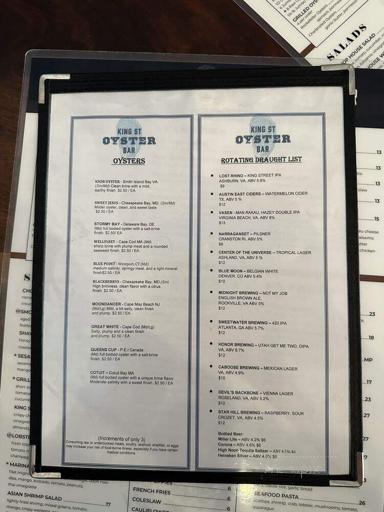 King Street Oyster Bar - Leesburg, VA