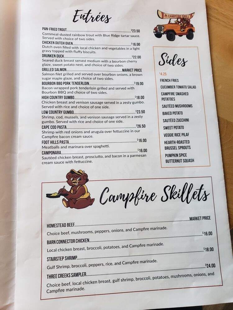 Campfire Grill - McGaheysville, VA