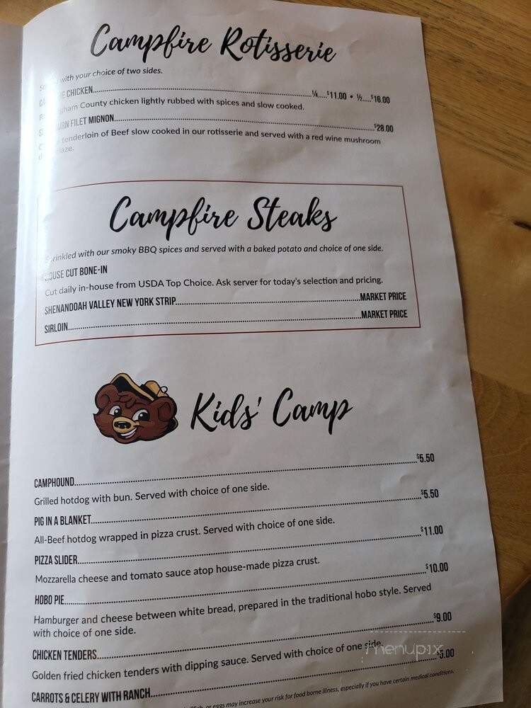 Campfire Grill - McGaheysville, VA