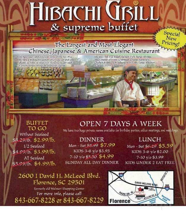 Hibachi Grill & Supreme Buffet - Florence, SC