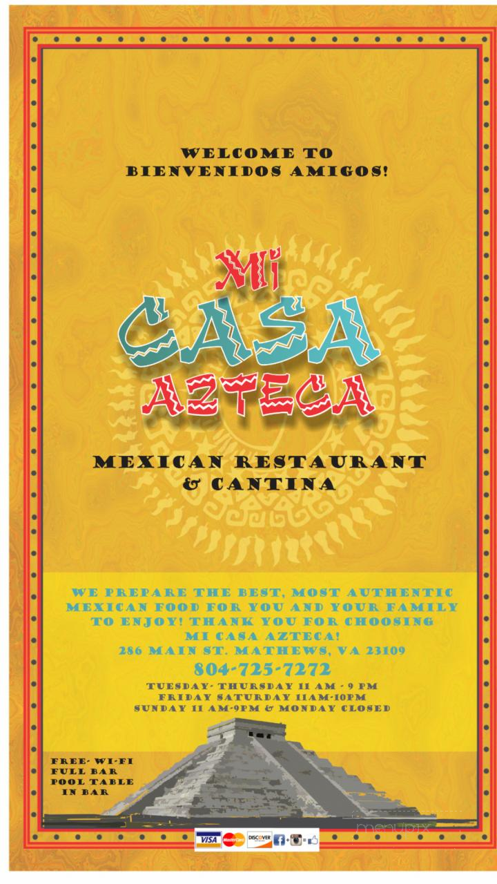 Mi Casa Azteca - Mathews, VA