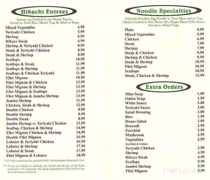 Tokyo Hibachi Express - Colonial Heights, VA